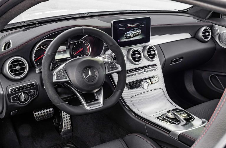 Cabin of the 2017 Mercedes-Benz AMG C43 Coupe