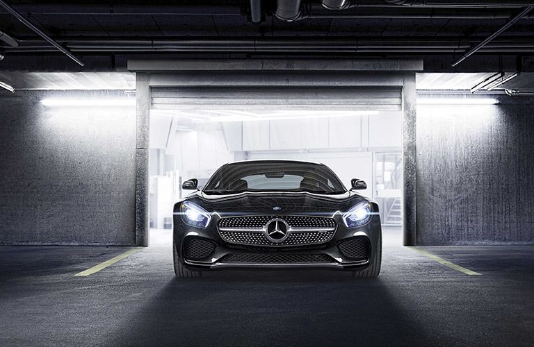 2017 Mercedes-Benz GT in a dark parking garage