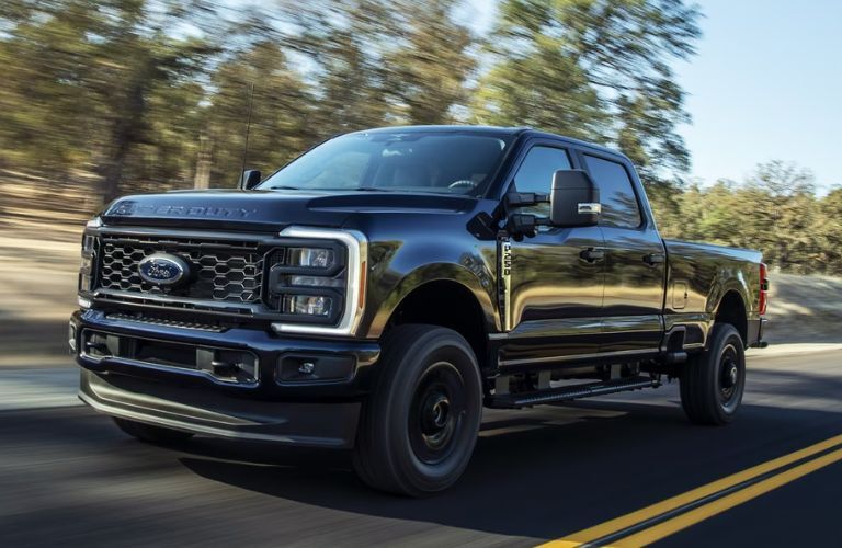 2024 Ford Super Duty front and side view