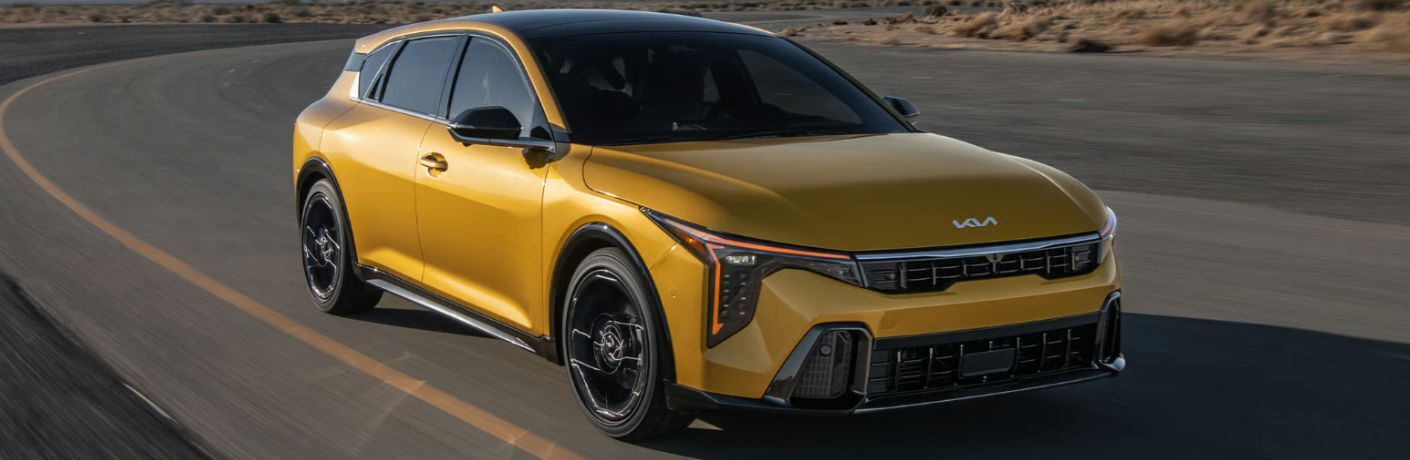 front and side view of the 2026 Kia K4 Hatchback