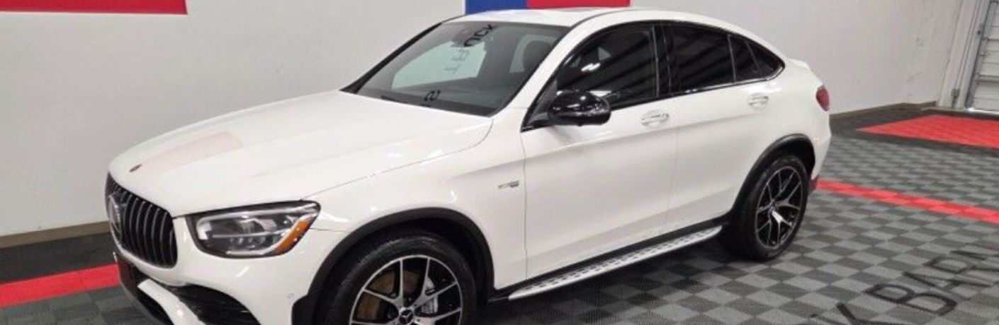 front quarter and side view of a Used Mercedes-Benz SUV