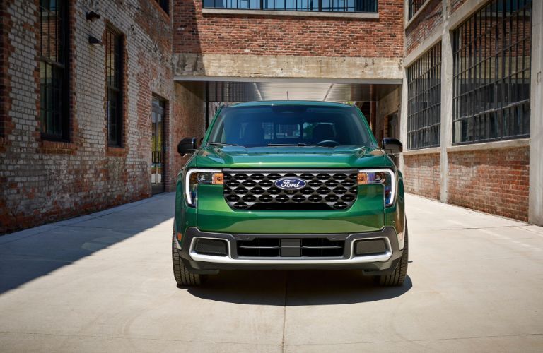 2025 Ford Maverick front view in green paint