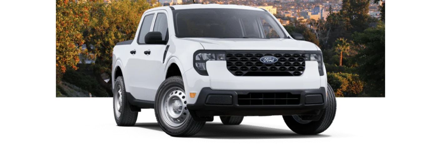 2025 Ford Maverick front view on white