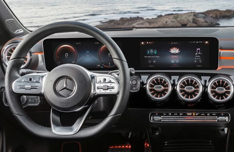 Cockpit view of the 2024 Mercedes-Benz CLA Coupe
