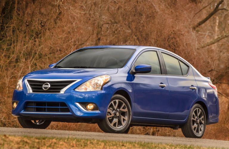 2017 Nissan Versa on the road