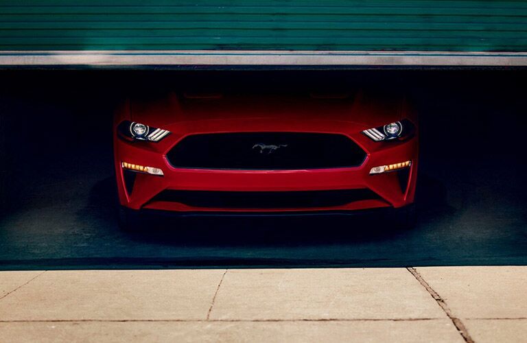 2021 Ford Mustang GT in a garage