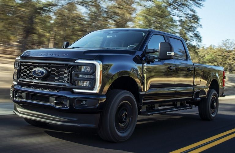 2024 Ford Super Duty front and side view
