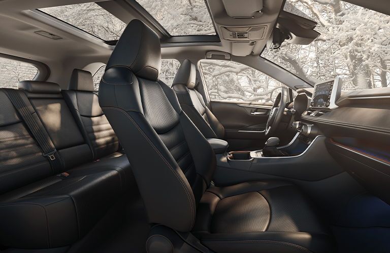 2020 Toyota RAV4 Hybrid interior side view of seating