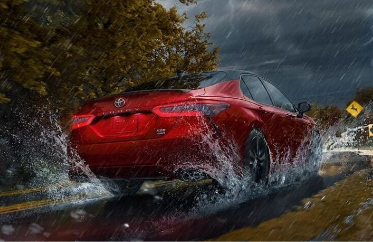 Rear view of the used Toyota Camry