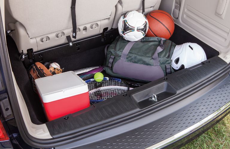 Cargo area of the 2020 Dodge Grand Caravan