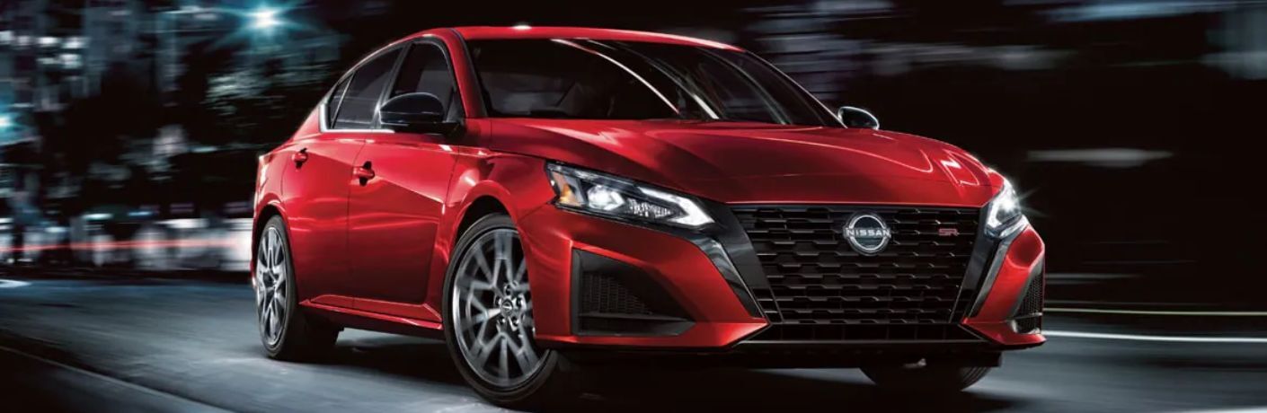 A 2024 Nissan Altima on a city road
