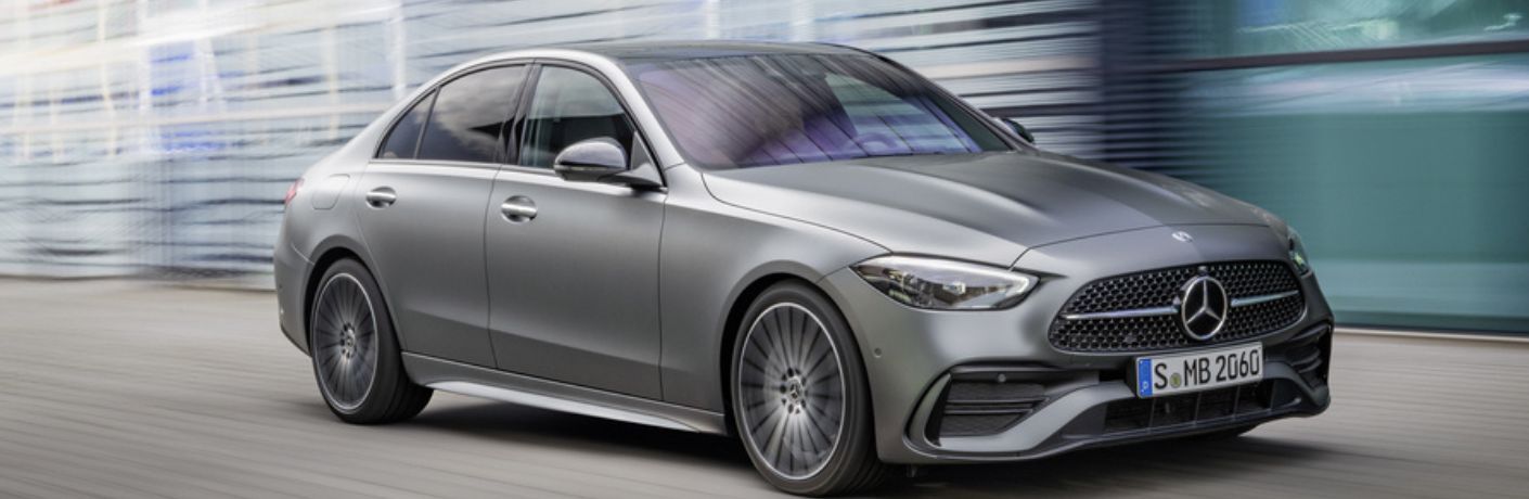 front quarter view of a used MB