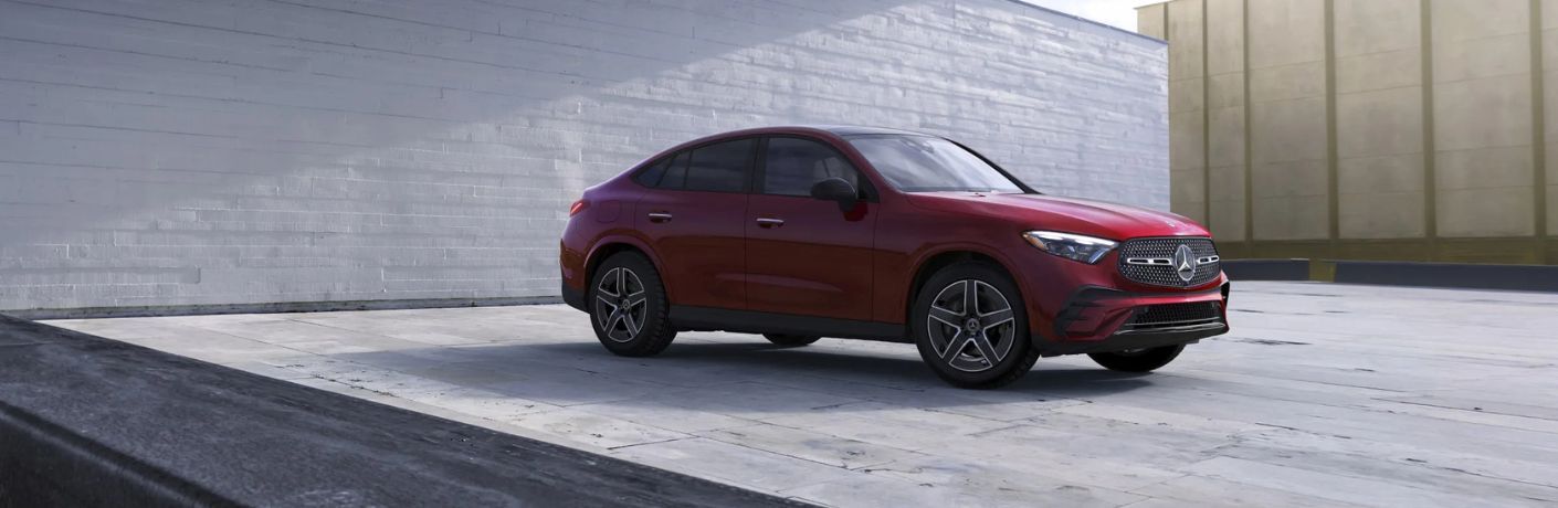 Mercedes-Benz GLC Coupe front and side view