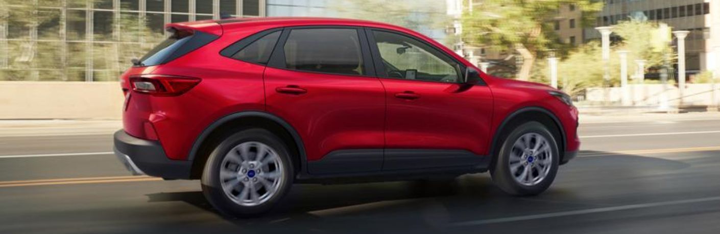 2026 Ford Escape side view in red