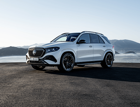 The all-new Mercedes-Benz GLE in MANUFAKTUR opalite white bright.