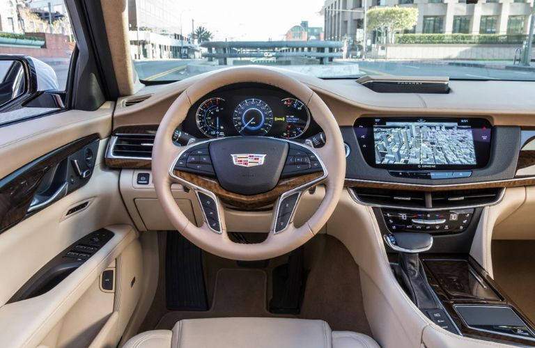 Cockpit view of the 2016 Cadillac CT6