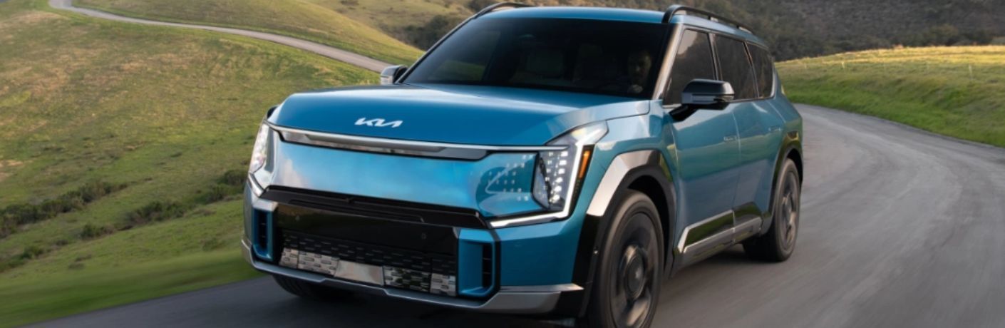 2024 Kia EV9 front and side view