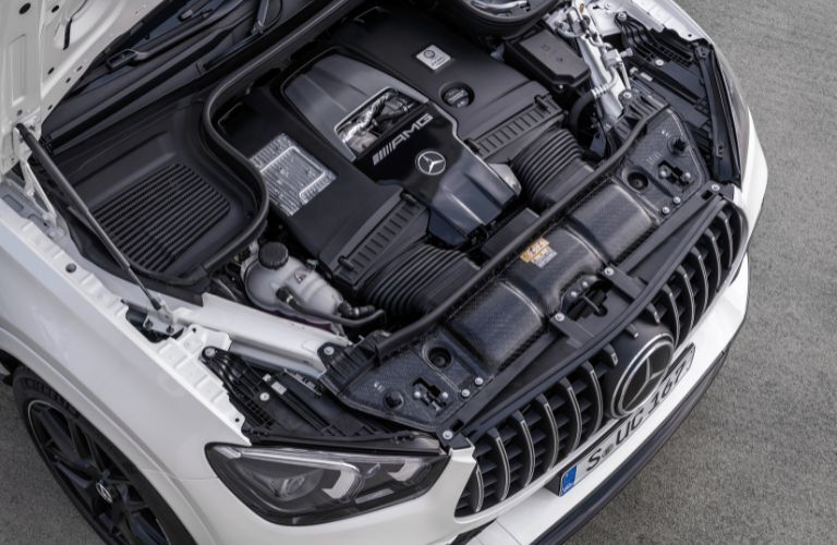 Engine of the 2023 Mercedes-Benz AMG® GLE 63 S 4MATIC Coupe