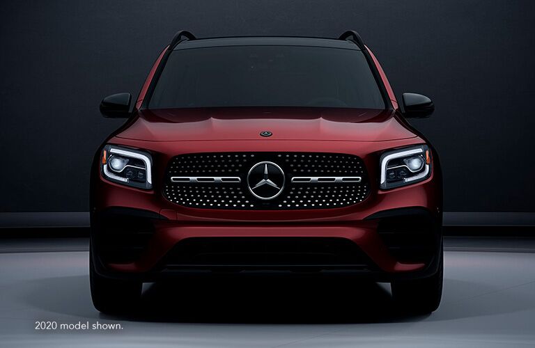 Red 2021 Mercedes-Benz GLB Front Exterior