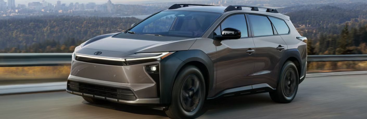 2026 Toyota bZ Woodland on the road