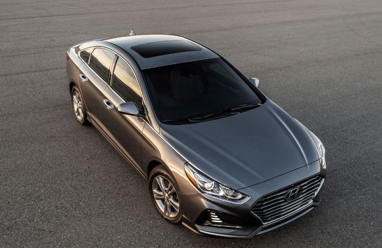 Top-angle view of the 2018 Hyundai Sonata SEL.