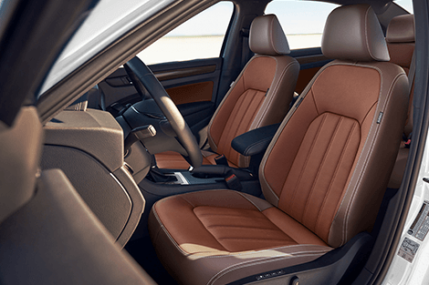 Interior shot of Volkswagen vehicle