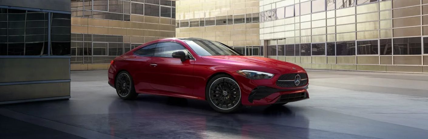 front quarter and side view of the 2025 Mercedes-Benz CLE Coupe