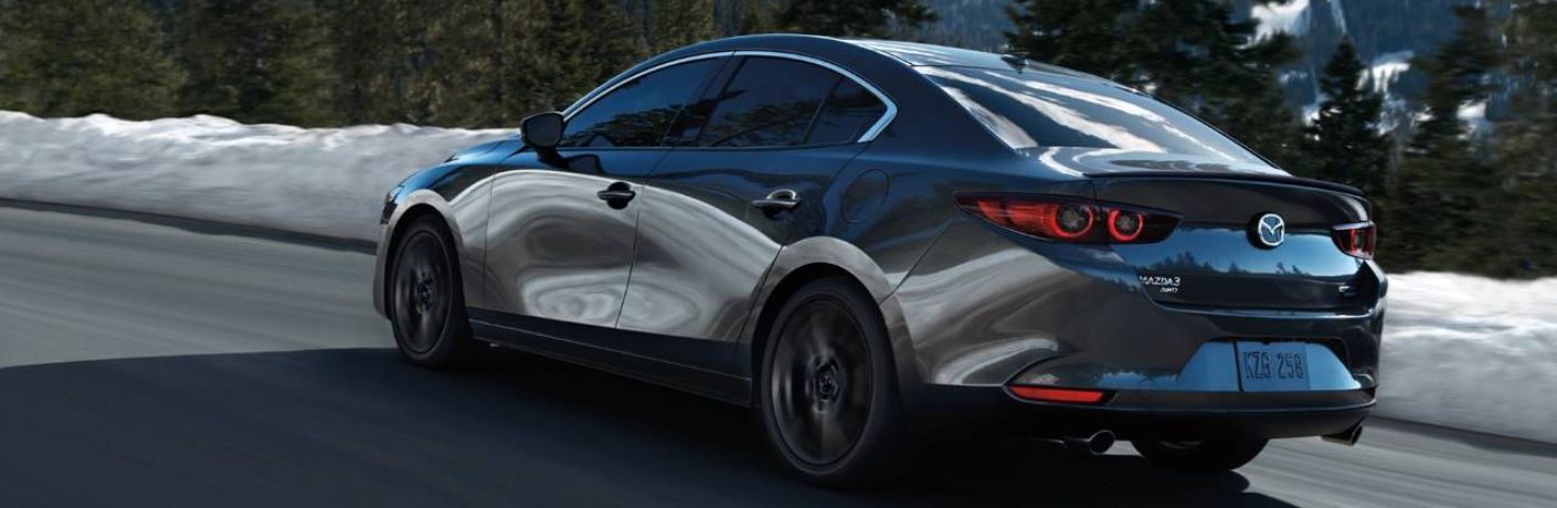 Rear Quarter View of the 2024 Mazda3 Sedan