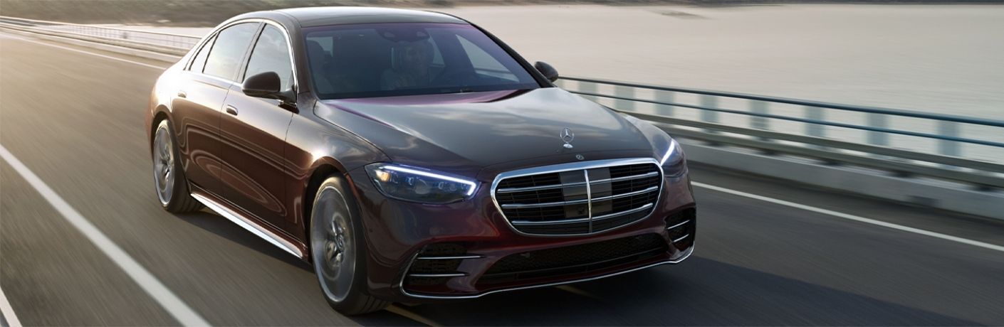 2022 Mercedes-Benz S-Class S-580 on the road