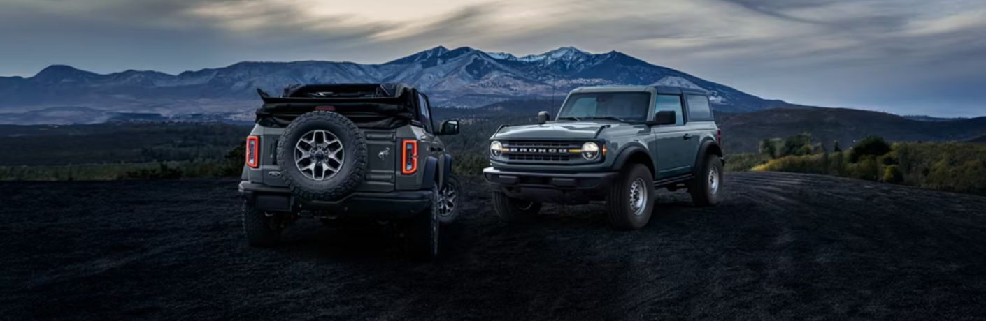 2026 Ford Bronco models side by side