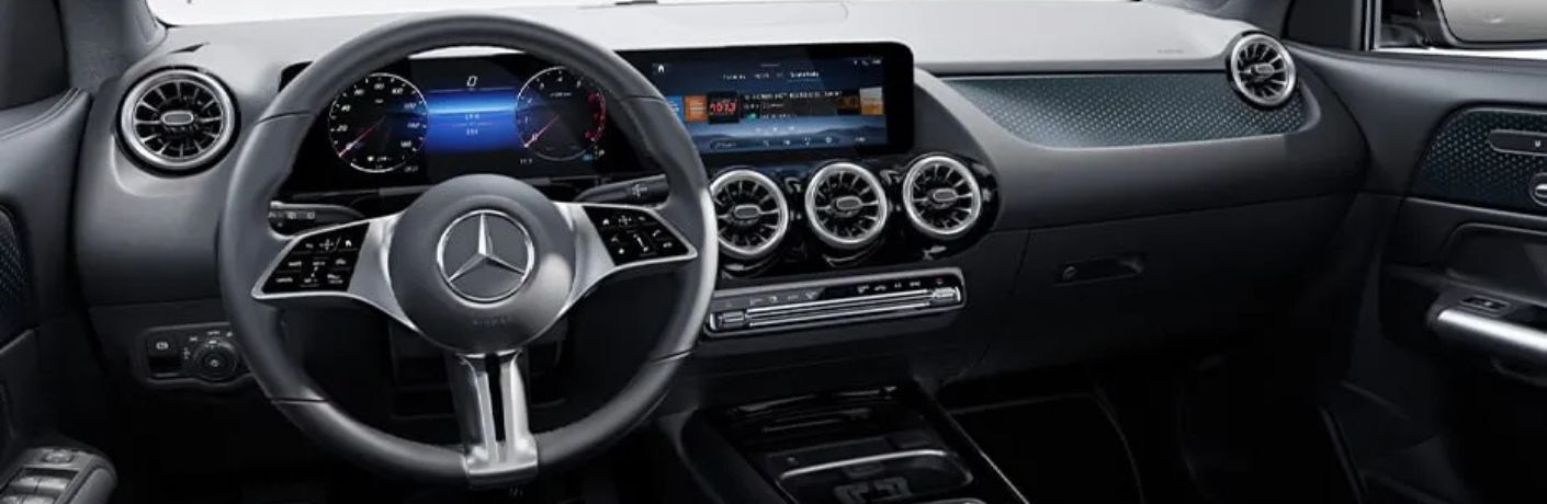2026 Mercedes-Benz GLA steering wheel and dashboard