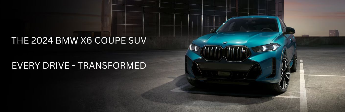 Front view of the 2024 BMW X6 SUV Coupe