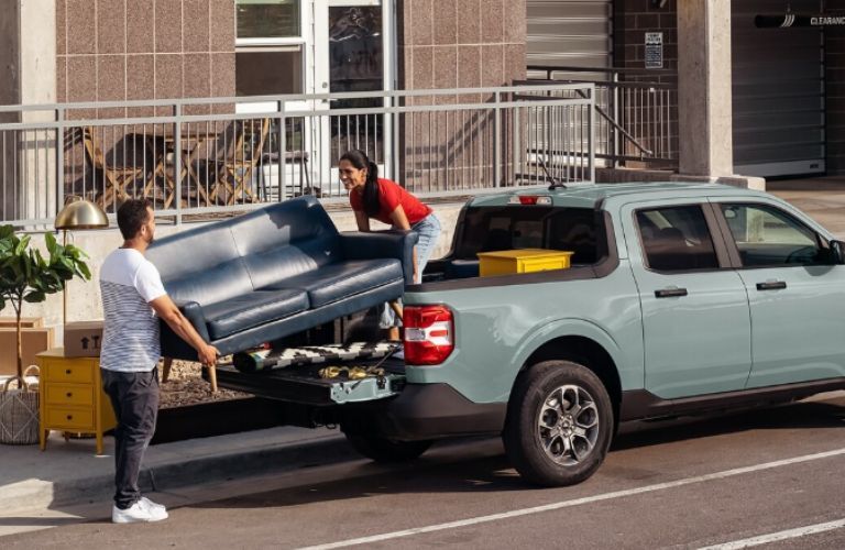Couple unloading their 2024 Ford Maverick