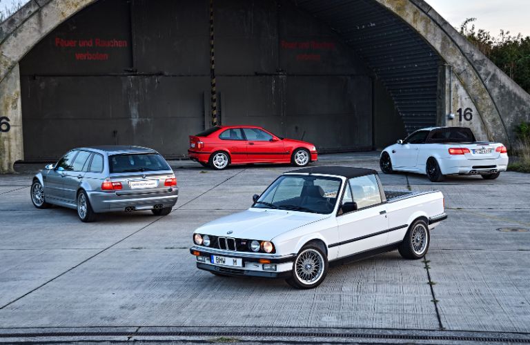 used BMW M3 models parked