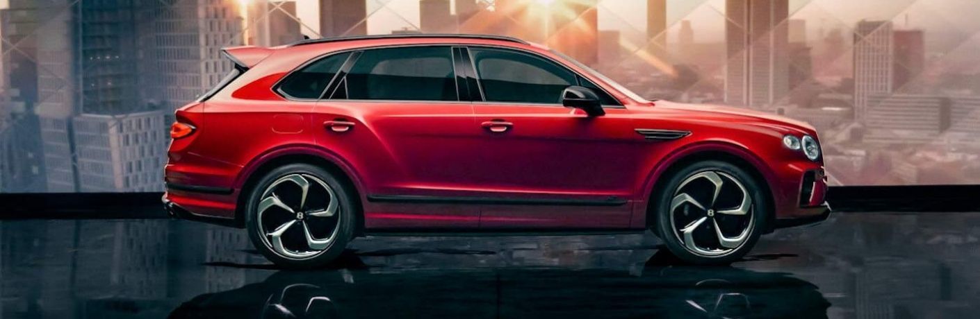 Bentley Bentayga in a showroom