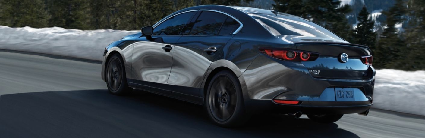 rear quarter view of the 2025 Mazda3 Sedan
