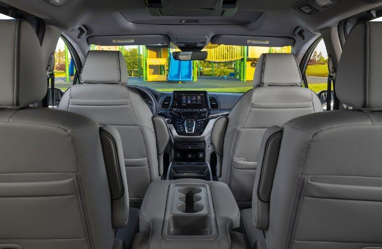 2022 Honda Odyssey front and second row of seats