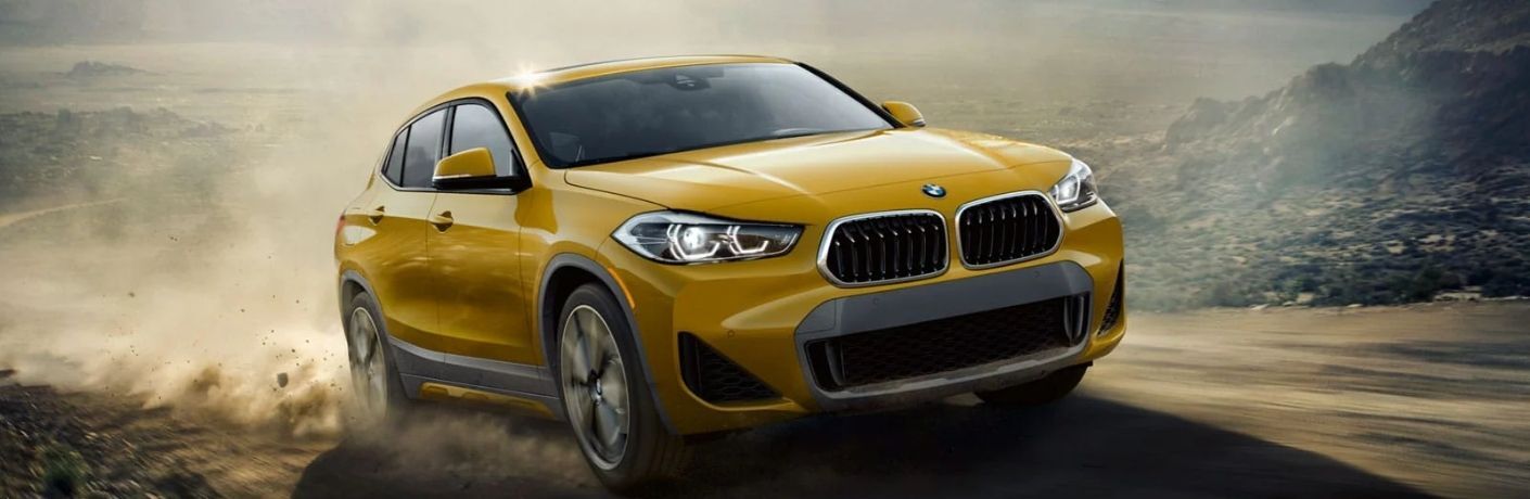 BMW vehicle in an off-road terrain