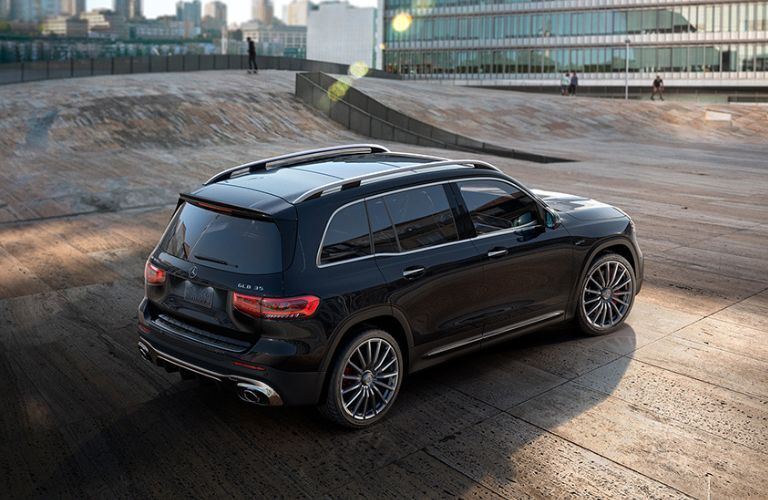 Rear view of the 2023 Mercedes-AMG GLB 35