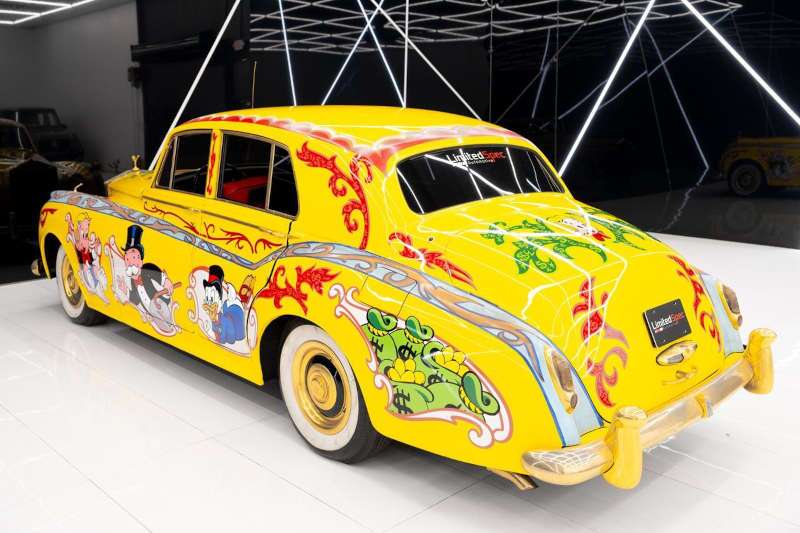 A rear exterior view of the 1960 Rolls-Royce Silver Cloud II