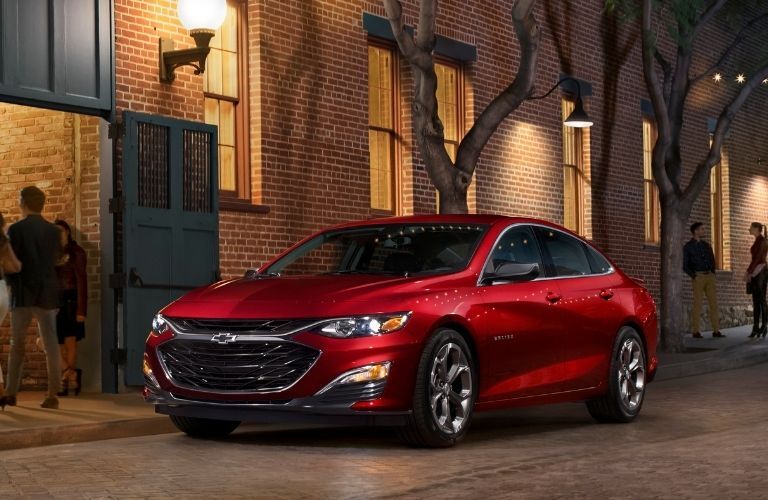 2019 Chevrolet Malibu parked outside a building
