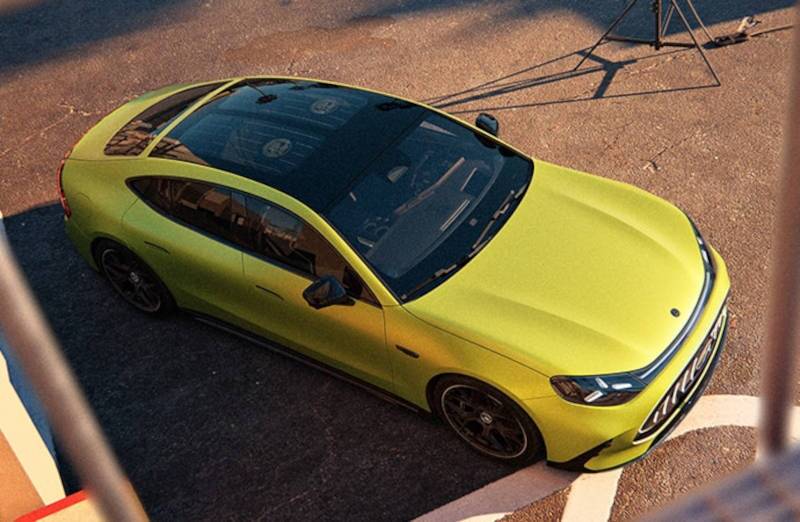 A top-down view of the 2027 Mercedes-Benz AMG® GT 4-Door Coupe