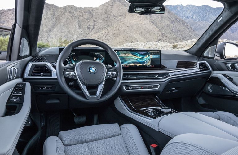 Cockpit view of the 2024 BMW X5