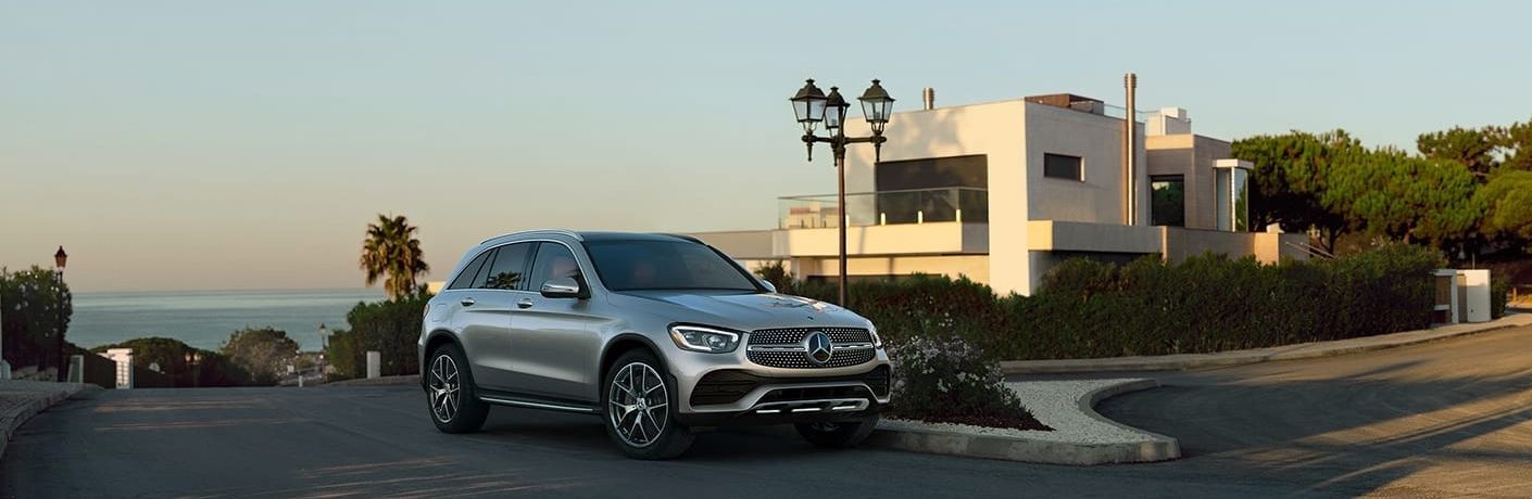 2022 Mercedes-Benz GLC 300 SUV parked at a house