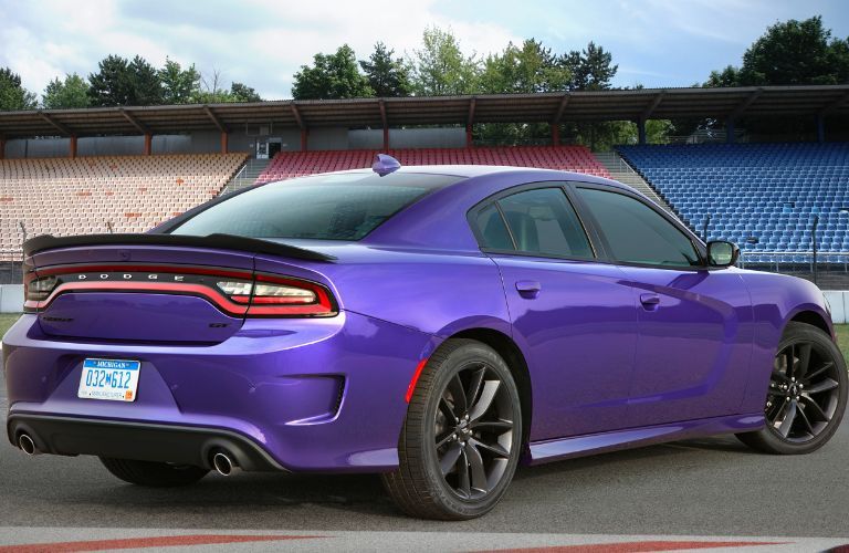 Rear three-quarter view of the 2019 Dodge Charger