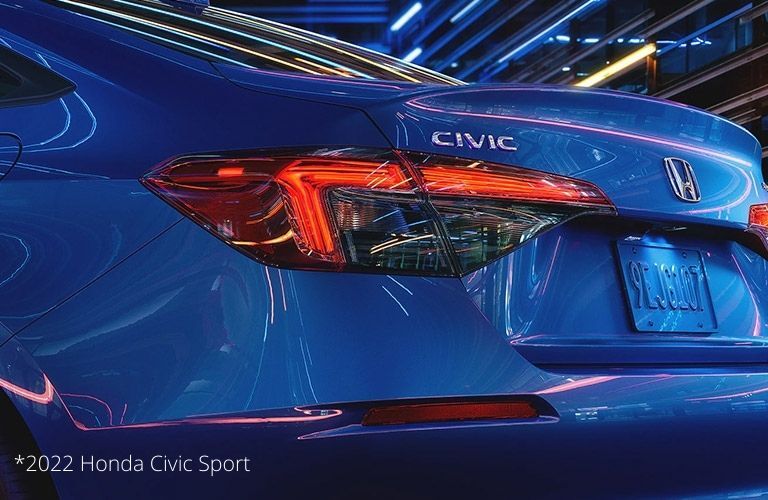 2022 Honda Civic Sedan rear view