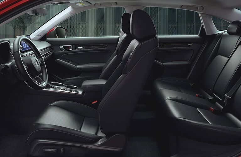 2022 Honda Civic Sedan side view of seating