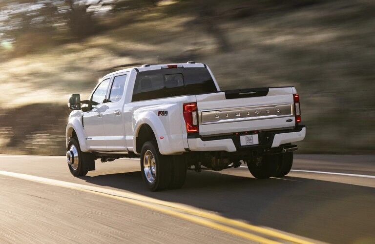2022 Ford F-450 Super Duty Limited driving on a road