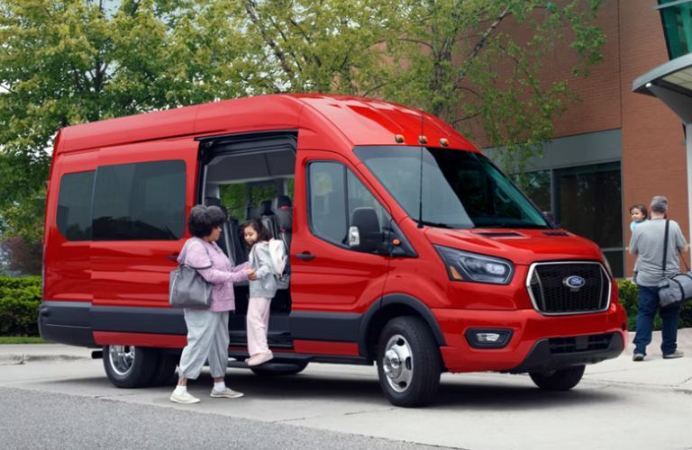 2026 Ford Transit-350 side and front view