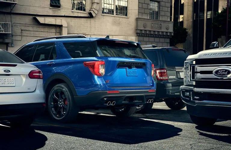 2024 Ford Explorer XLT showing rear parking sensors